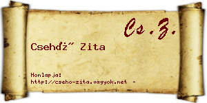 Csehó Zita névjegykártya